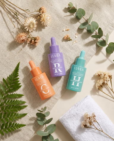 Luvea Glow Trio – Vitamin C, Retinol & Hyaluronsäure Serum Set