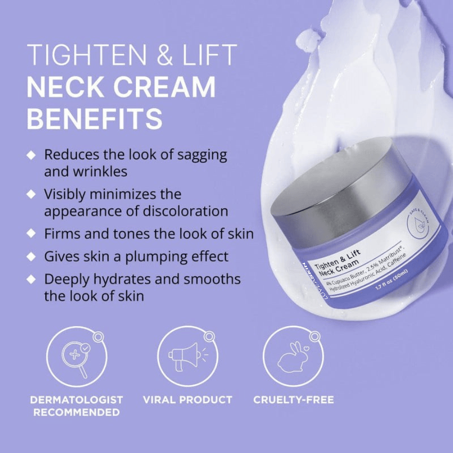 Tighten & Lift Neck Cream | LuveaSkin