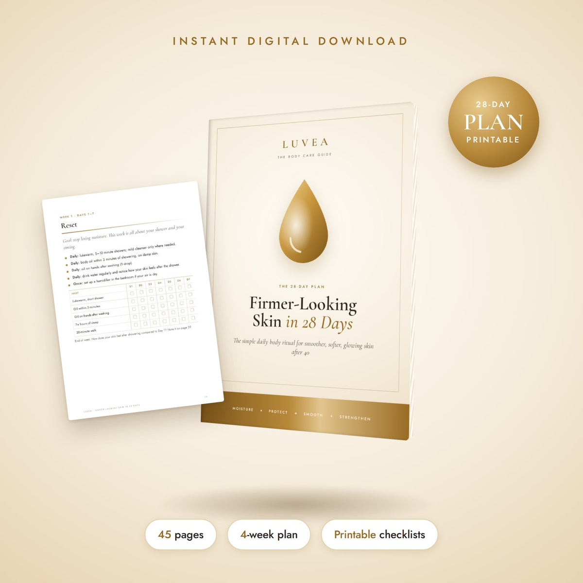 Firmer-Looking Skin in 28 Days – The LUVEA Body Guide